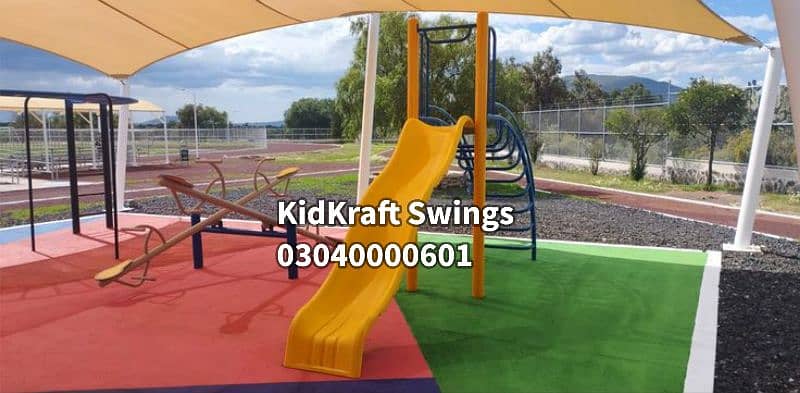 Indoor Swings, Outdoor Swings, Slides, Seesaw, Monkey bar,Merrygoround 7