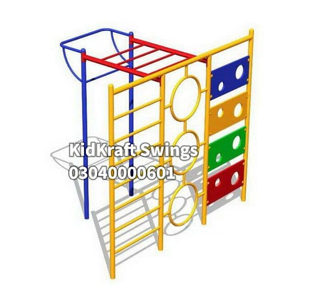 Indoor Swings, Outdoor Swings, Slides, Seesaw, Monkey bar,Merrygoround 9