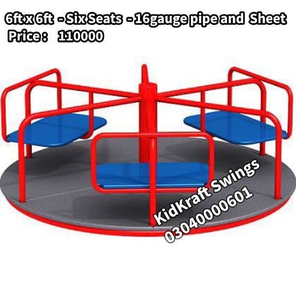 Indoor Swings, Outdoor Swings, Slides, Seesaw, Monkey bar,Merrygoround 18