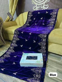 velvet embroidery shawls for women 0