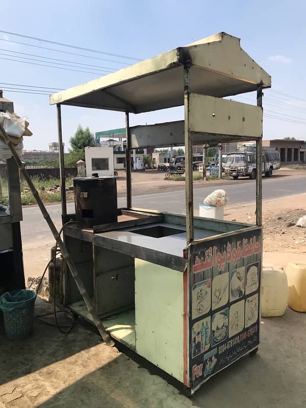 Shwarma Burger Counter With Fryer 6