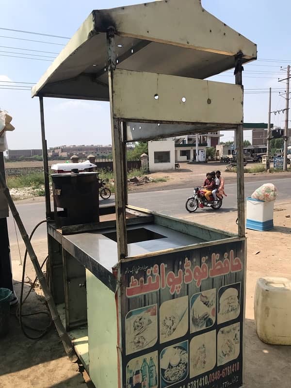 Shwarma Burger Counter With Fryer 7