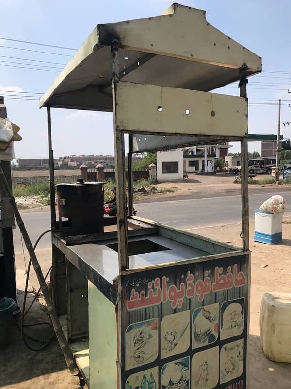 Shwarma Burger Counter With Fryer 8