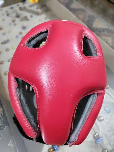 Adidas AIBA Professional Headguard Boxing Red 2