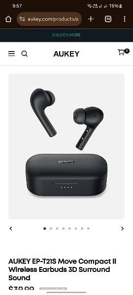 Airbuds Aukey Earbuds EP-T21s: QCY Wireless Earbuds Bluetooth 0