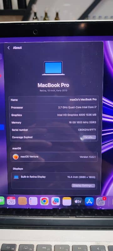 Macbook Pro Core i7 1