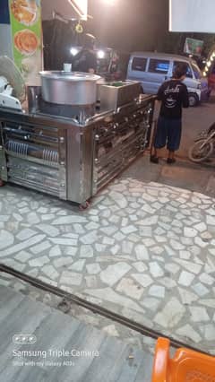 Quetta Chai Paratha Counter setup, Cooler, Burner, Basin, chair table