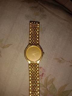 Alpex Anam Watch Gold Colour