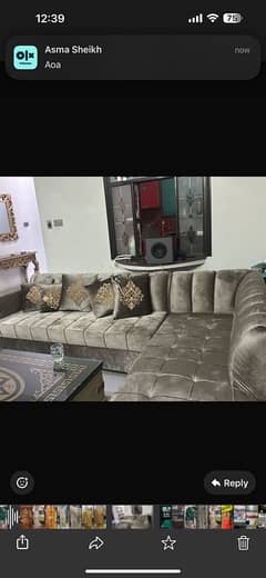 sale on branded  new l shape corner sofa new brand new with cussions