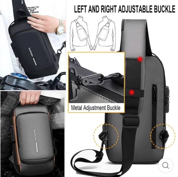 MULTIFUNCTIONAL WATERPROOF ANTI-THEFT CHEST BAG 1