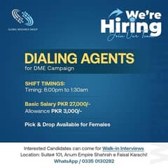 Dialing Agent dor DME Campaign