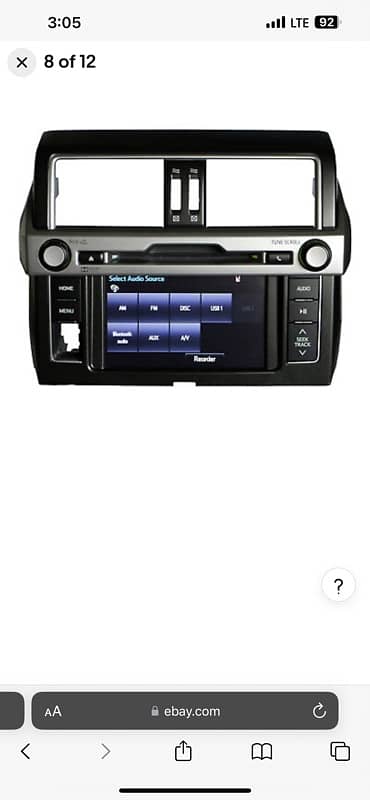 Toyota Prado Deck/lcd /head unit oem 5