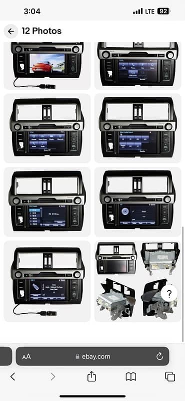 Toyota Prado Deck/lcd /head unit oem 8