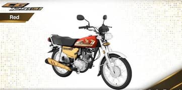 CG125S GOLD 2025 model zero Red Colour