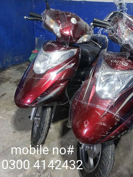 Electric scooty#49cc scooties available contact#0300 4142432# 10