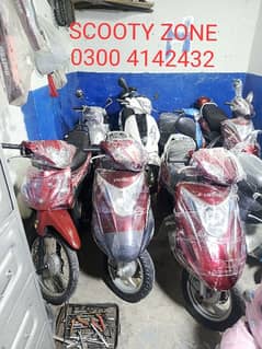 scooties 49cc,electric,100cc contact at 03004142432