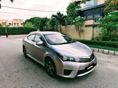 TOYOTA COROLLA ALTIS 1.6cc MODEL 2014 ORIGINAL SILVER COLOR ONLY 57000 0