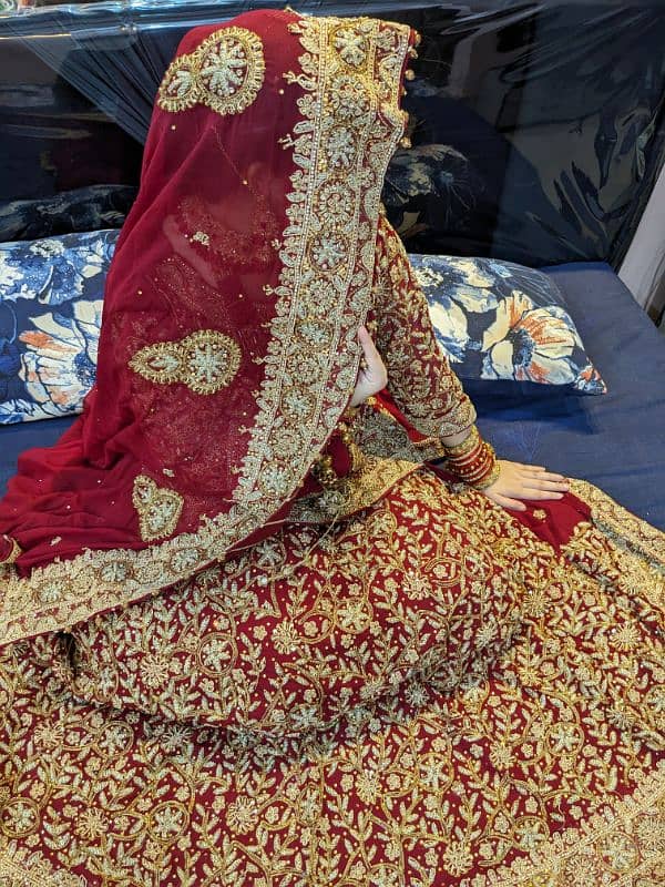 Bridal Dress For Sale Full Hand Work  (Only 1 Function Use) 3