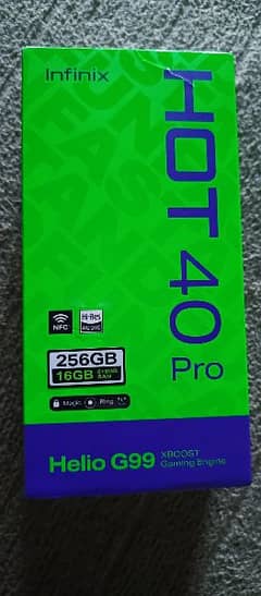 infnix Hot 40 Pro 10/10 Condition with complete Box