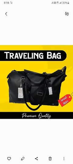 Premium Leather Traveling Bag