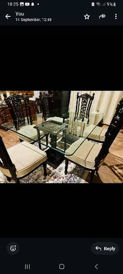 6 chairs dinning table