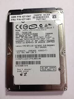 160 gb hard disk for laptop 03497672461