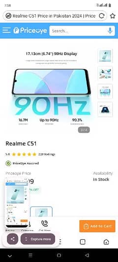 realme c51 4rm rom 128 all box complete 0