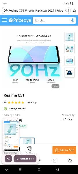 realme c51 4rm rom 128 all box complete 0