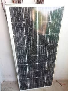 A used solar panel with screen damage