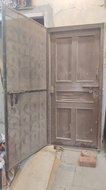 Double Safety Door iron and Wooden 1