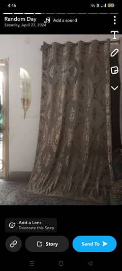 curtains 2 months use urgent sale