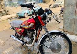 Honda CG 125 model 2019 for urgent sale