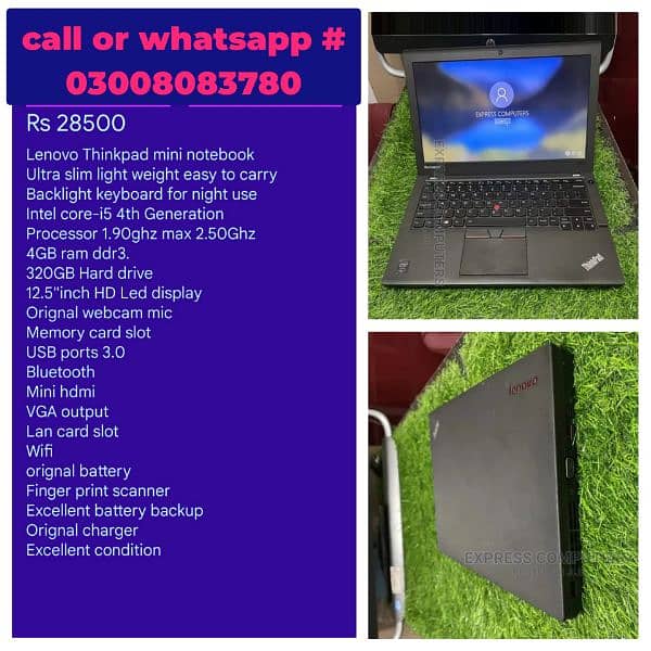 Laptops are available in low prizes contact #  03,00'8O'83'780 6