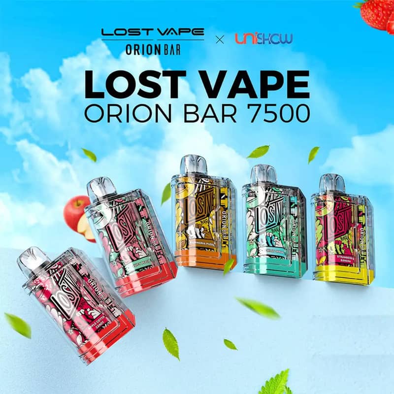 LOST VAPE ORION BAR 5% NIC RECHARGEABLE DISPOSABLE 7500 PUFFS VAP 13