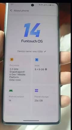 Vivo v30e 10/10 condition 9 month warranty left