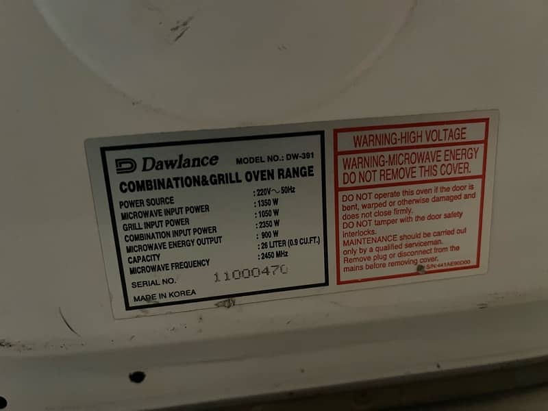 Dawlence Microwave Oven 2