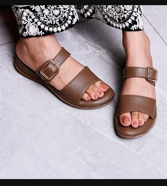 woman leather medicated soft chapal 2