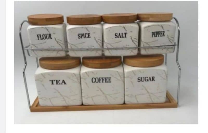 Fancy Spice Jar Set 7 Pcs 1