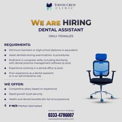 Female dental assistant