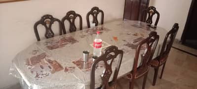 Dining table with 8 chairs for sale