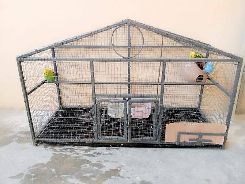 new heavy iron parrot cage 4