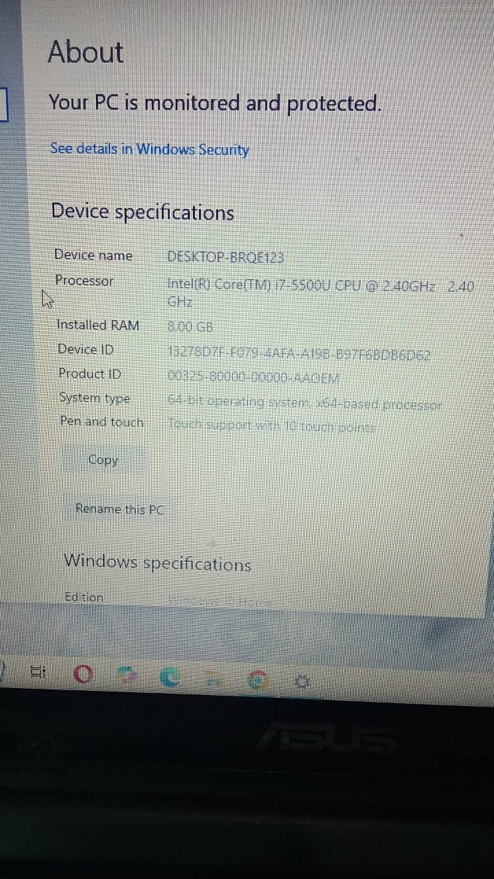 Asus i7 gud condition 1