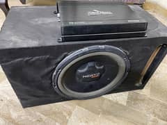 Car Rock Mars Amplifier 3500 watts + Hertz Woofer & Box 10/10