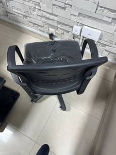 two office chair and two office table for sale