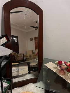 Wooden Mirror with stand