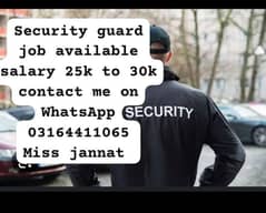 Security guard job available