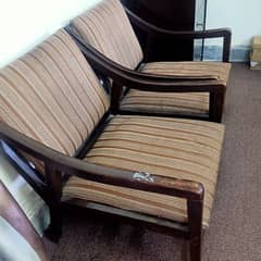 two best wooden room chairs with fabric