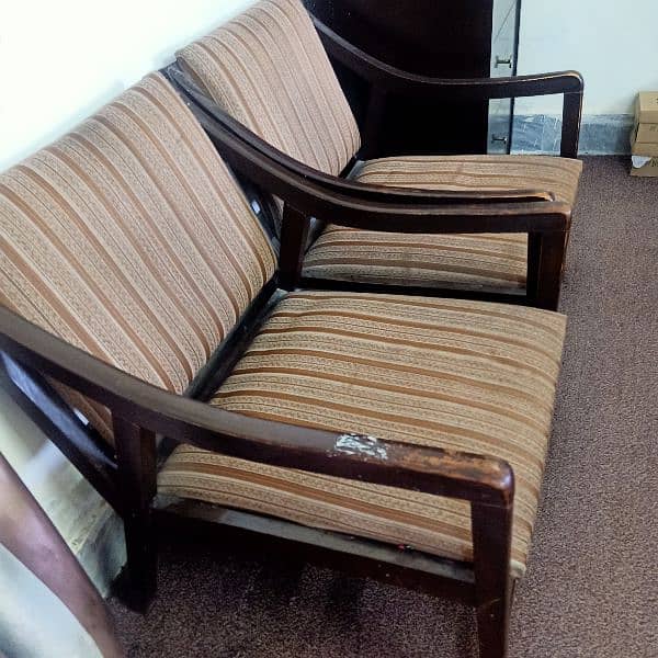 two best wooden room chairs with fabric 0