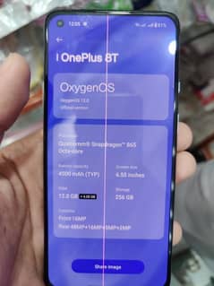 ONEPLUS 8T 12/256 with charge original display but one line on display