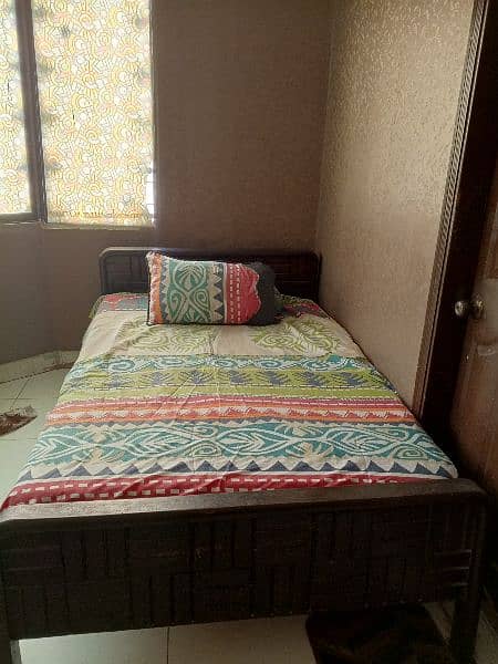 single Wooden bed handmade 1